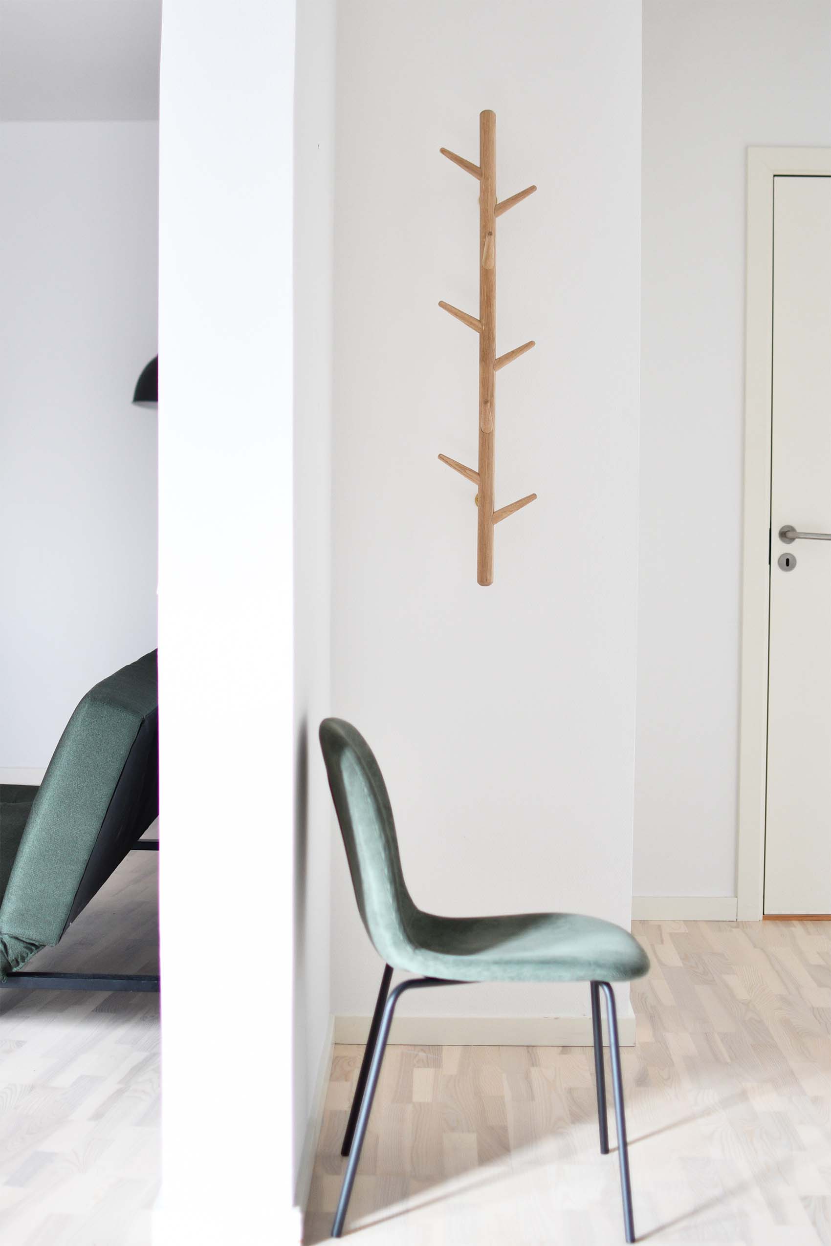 Stumtjener i eg - Rustfri stål