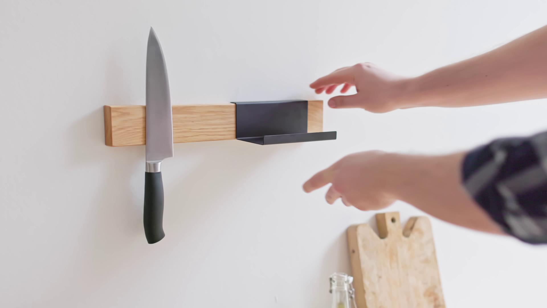 Hylde til knivmagnet - Sort